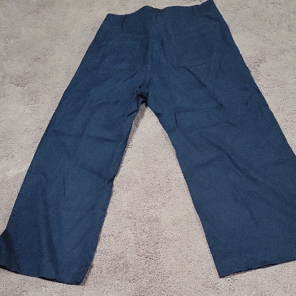 Anthropologie Men's Wide-Leg Sweatpants in Navy - Picture 4 of 5